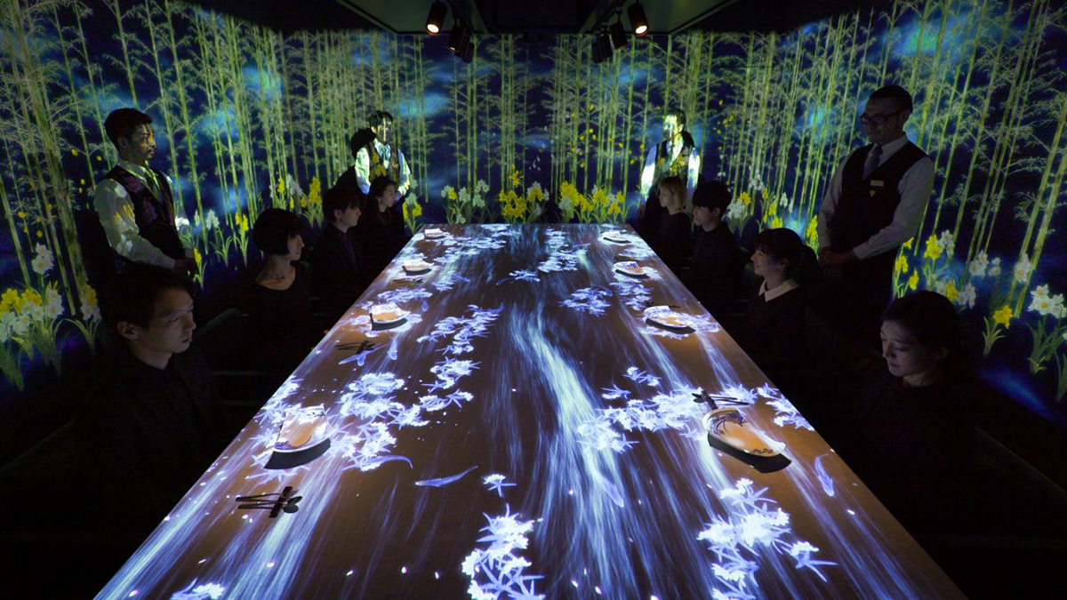 TeamLab Creates Interactive Restaurant Experience in Tokyo