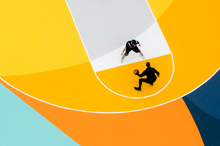 Basketball Court by Gue in Alessandria, Italy