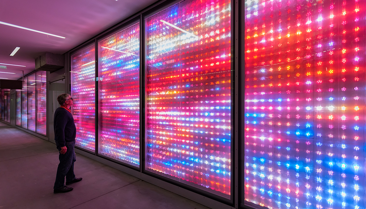 Miguel Chevalier Pixels Wave Light 2017