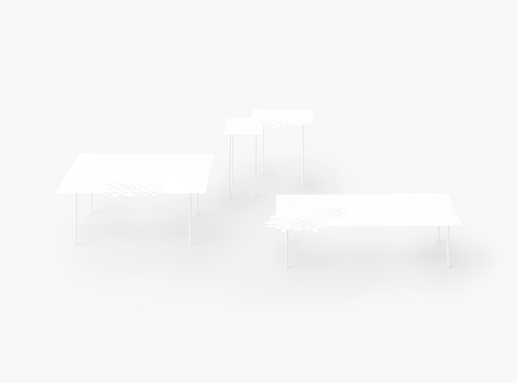 Woven Table Collection by nendo