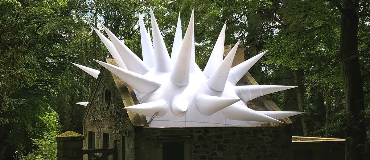 A Trio of Architectural Installations by Steve Messam at Mellerstain