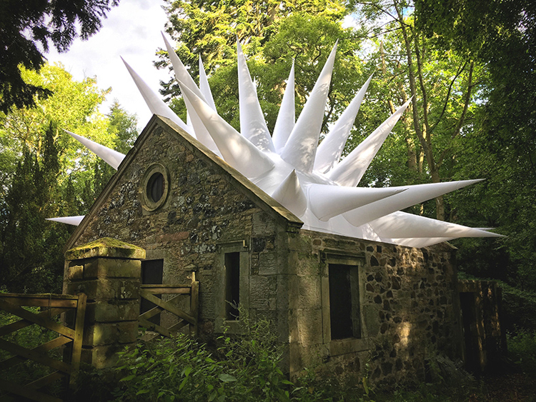 A Trio of Architectural Installations by Steve Messam at Mellerstain