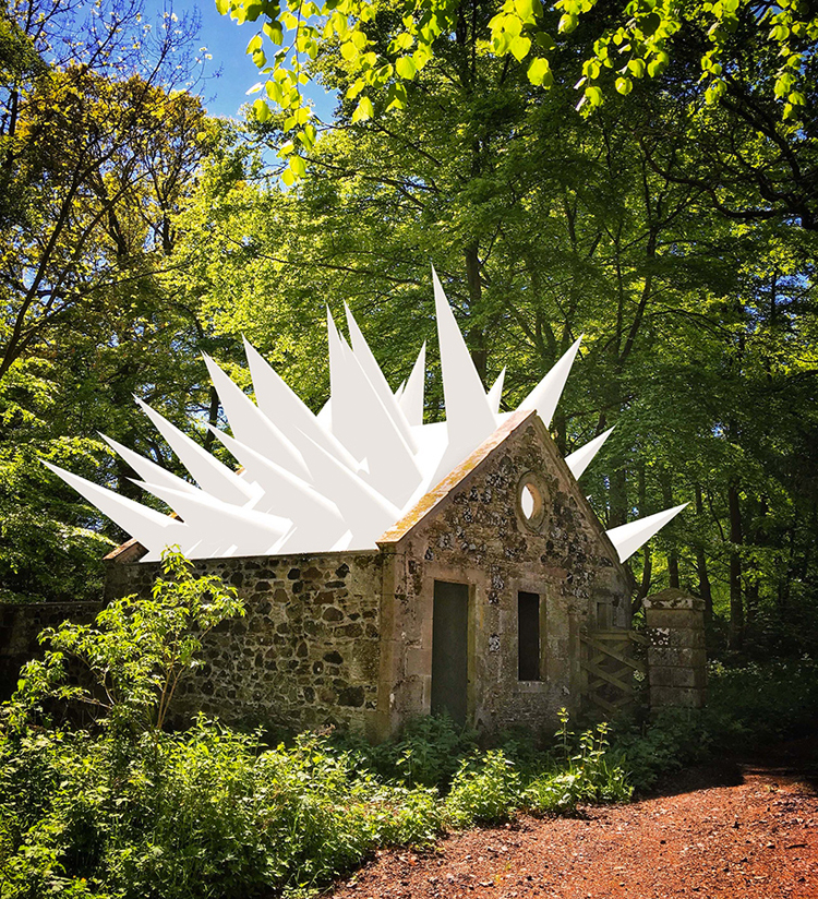 A Trio of Architectural Installations by Steve Messam at Mellerstain