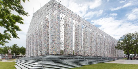 Marta Minujín Unveils The Parthenon of Books in Kassel