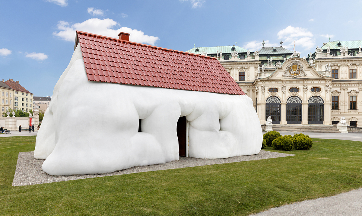 Erwin Wurm's Fat House Installed in Vienna's Upper Belvedere