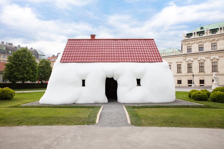 Erwin Wurm's Fat House Installed in Vienna's Upper Belvedere