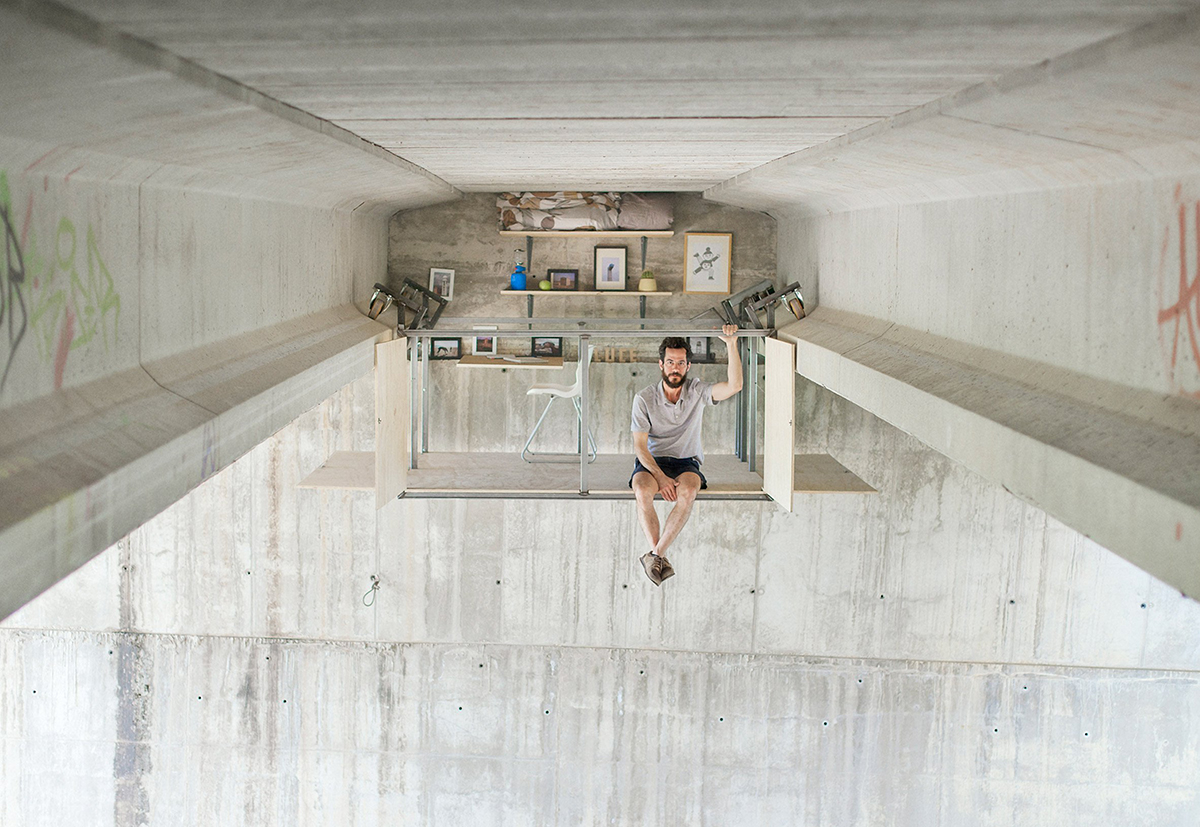 Fernando Abellanas Suspends Secret Studio Under a Bridge in Valencia
