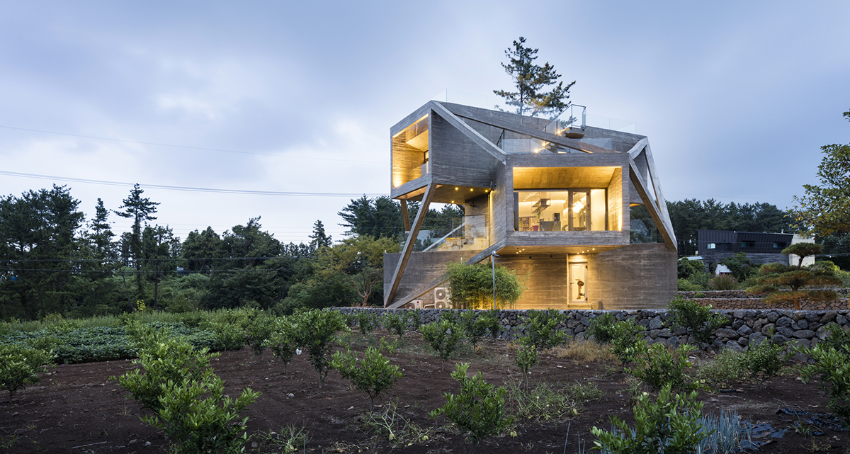Simple House by Moon Hoon on Jeju Island