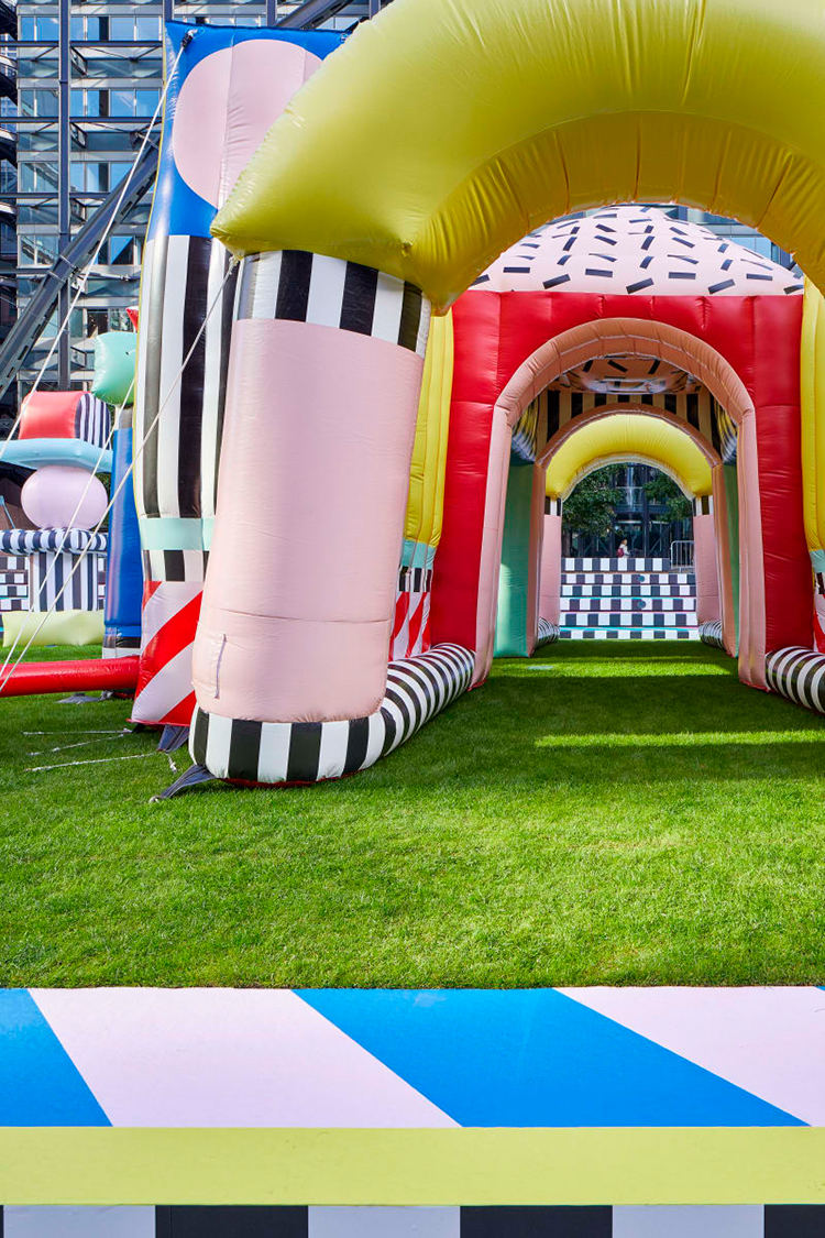 Camille Walala Installs Inflatable Villa at London's Broadgate