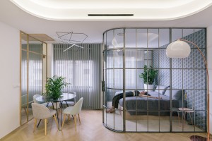 Manuel Ocaña Splits Large Old Flat Into Three Luxury Apartments in Madrid