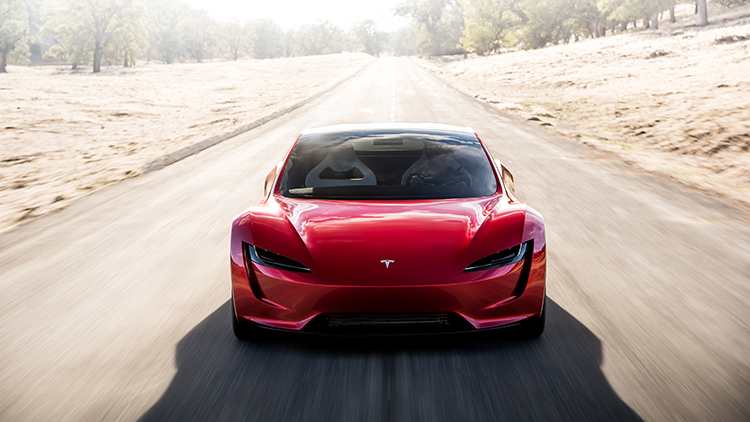 Elon Musk Unveils Superfast Tesla Roadster Supercar