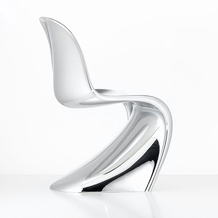 Vitra Introduces Limited Edition Panton Chair in Chrome and Glow 
