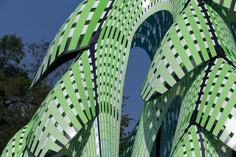 Pine Sanctuary Pavilion by Marc Fornes / THEVERYMANY