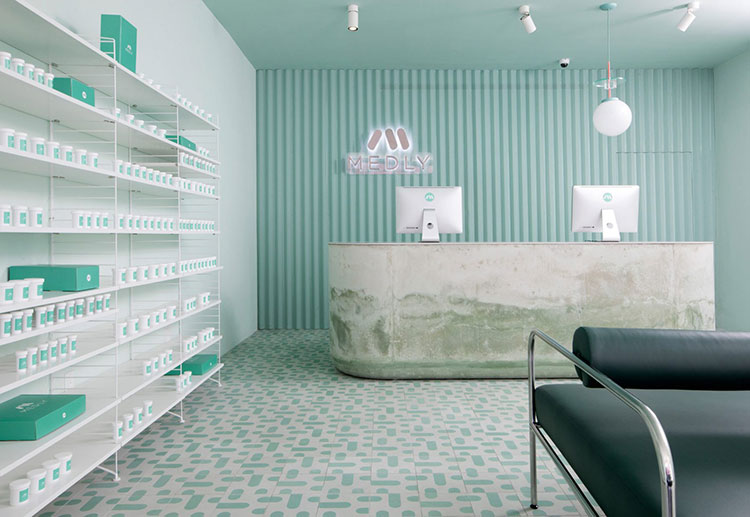 Sergio Mannino Designs New Medly Pharmacy in Brooklyn