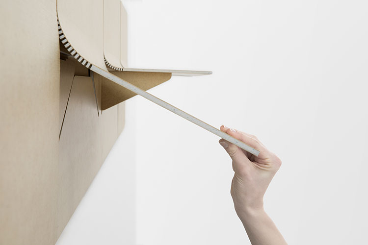 LAYER Unveils A Flexible Shelf System For Kvadrat Made From Upcycled Textiles