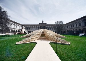 Peter Pichler Utilizes 1600 Wood Sticks To Realize His Future Space Pavilion