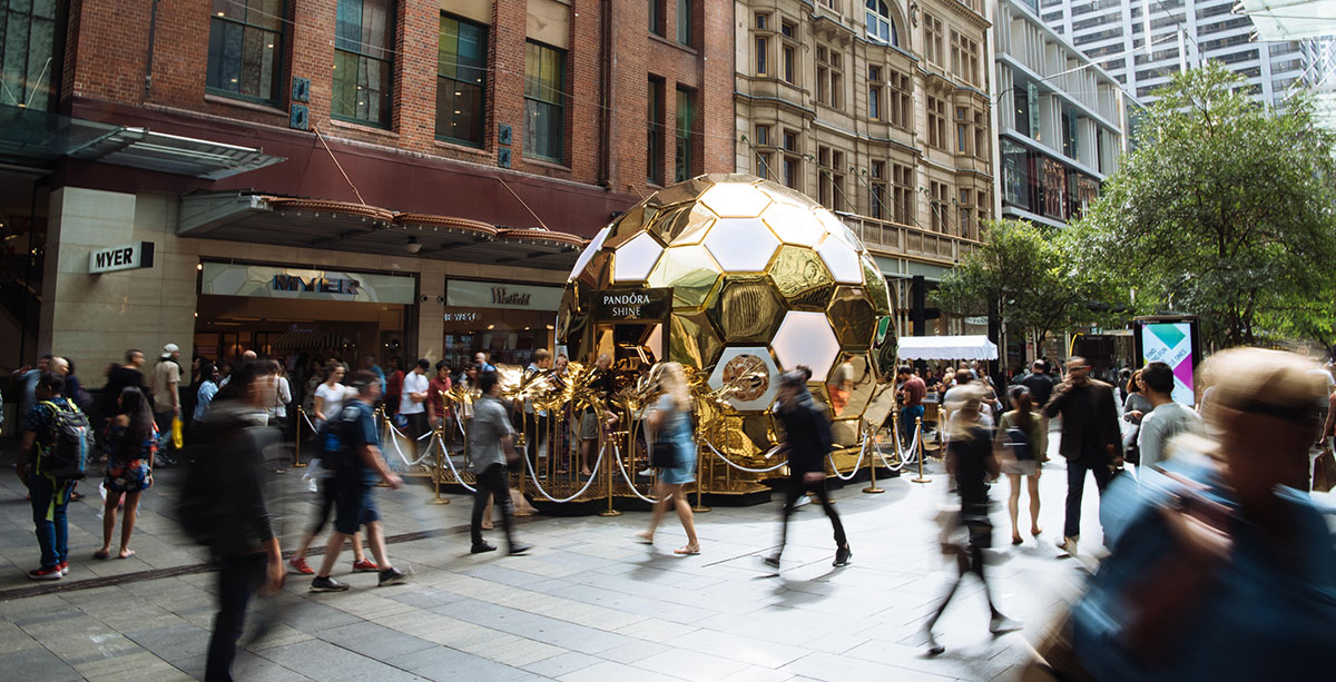 YourStudio Creates Beehive-shaped Pavilion For Pandora in Sydney