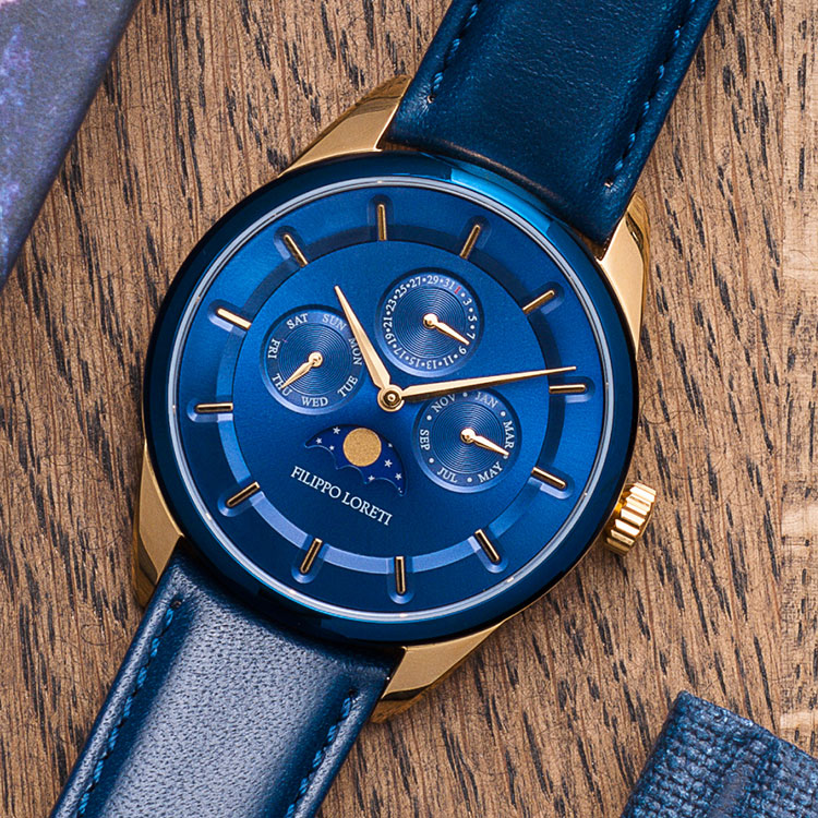 Filippo Loreti Venice Moonphase Blue Gold Timepiece – Review