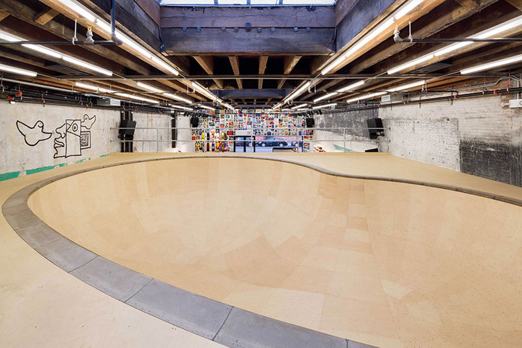 Neil Logan Installs A Giant Skate Bowl Inside Supreme's New Brooklyn Store