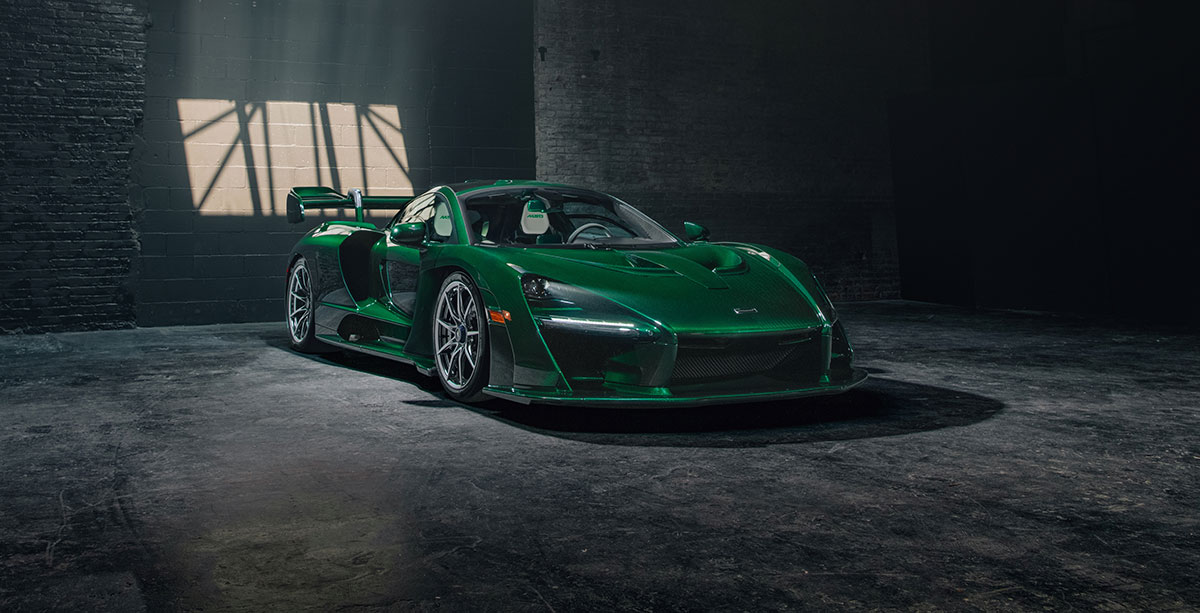 First McLaren Senna By MSO Delivered in the US In Emerald Green Carbon Fiber Body