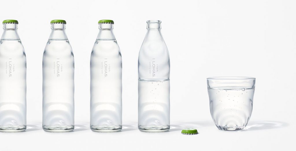 Nendo Designs Glass Sparkling Water Bottle For I Lohas