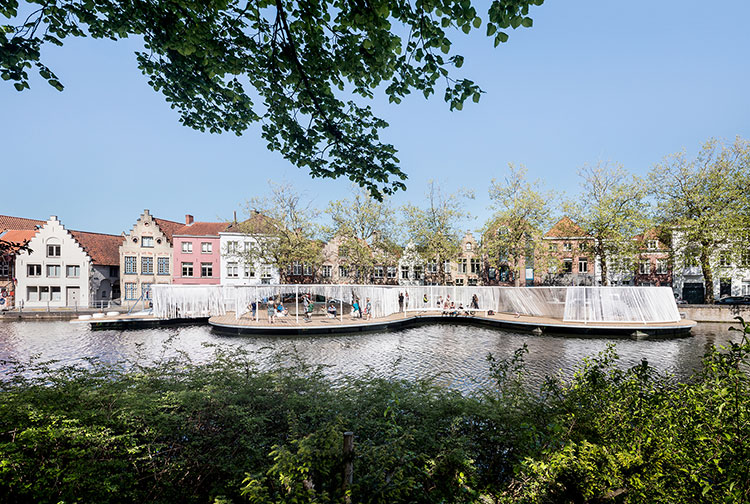 The Floating Island by OBBA at 2018 Bruges Triennial
