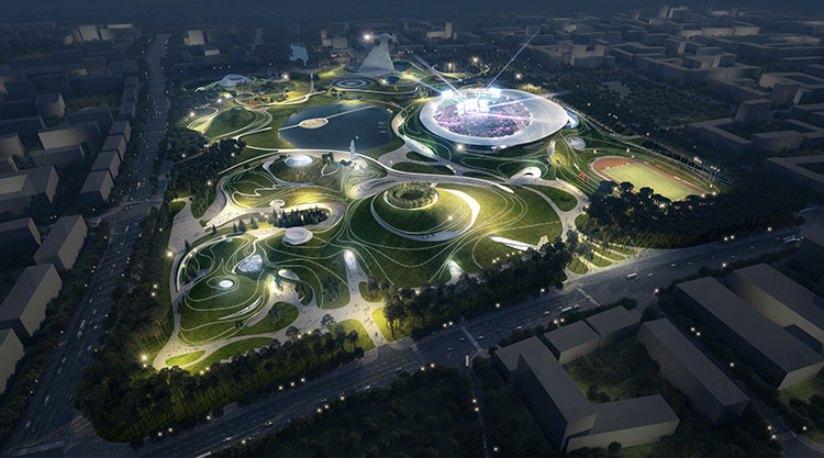 Quzhou Sports Campus, Mad Architects, China