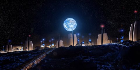 SOM Reveals First Human Settlement on the Moon