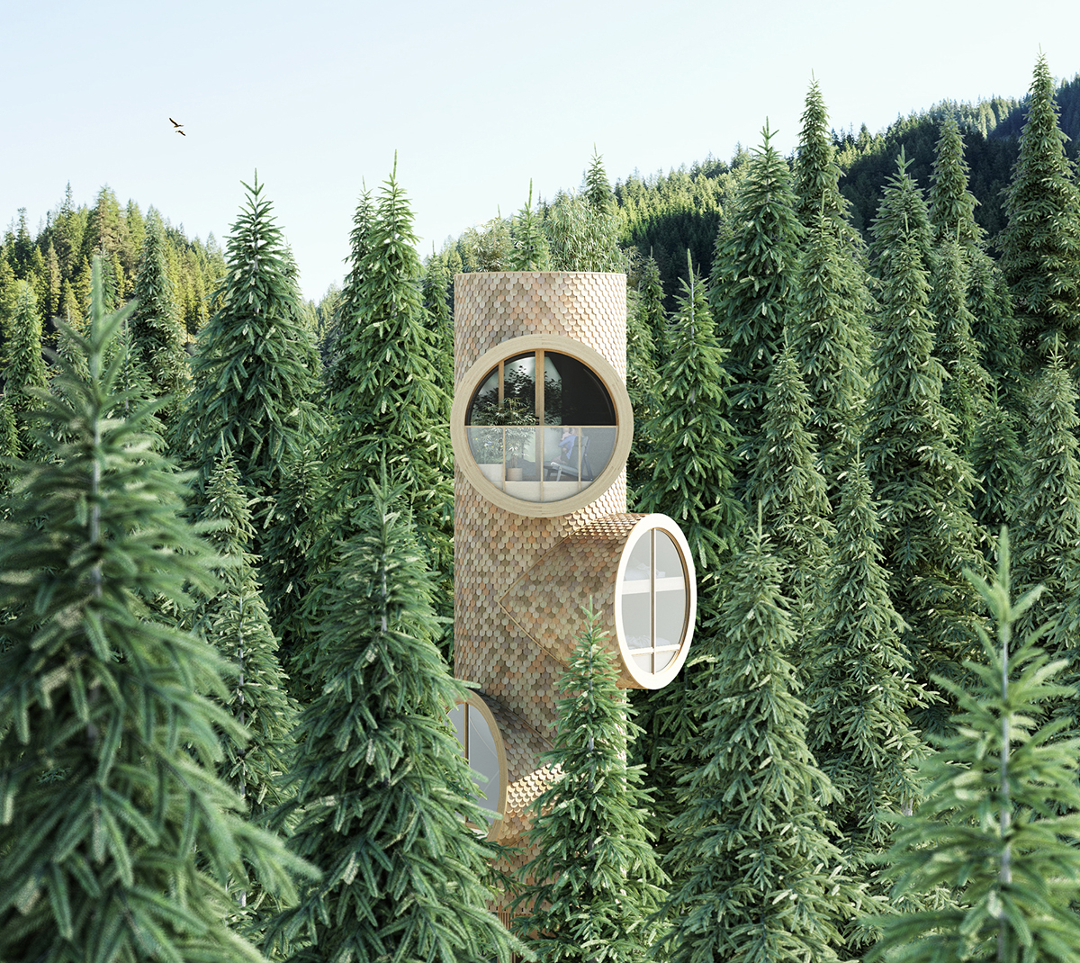 Studio Precht Designs Bert Treehouse For Baumbau