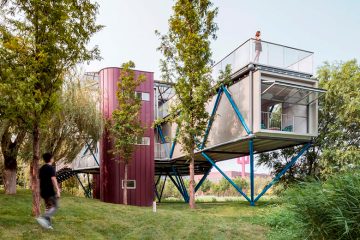 Lakeside Plugin Tower, Beijing, China / People’s Architecture Office