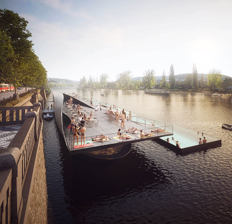 Prague's Riverfront Area Revitalization Nears Completion