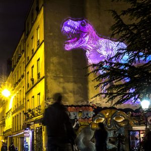 Julien Nonnon's Dinosaurs Invade Paris For Xmas