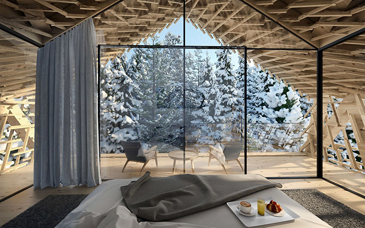 Tree Suites, Kitzbühel, Austria / Peter Pichler Architecture