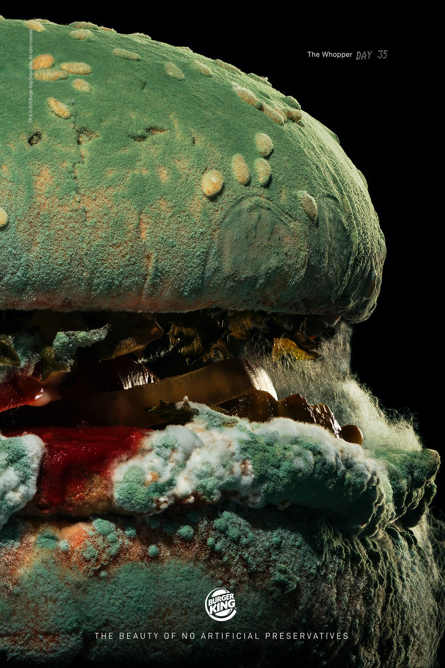 Burger King Unveils New AD Featuring Moldy Whopper