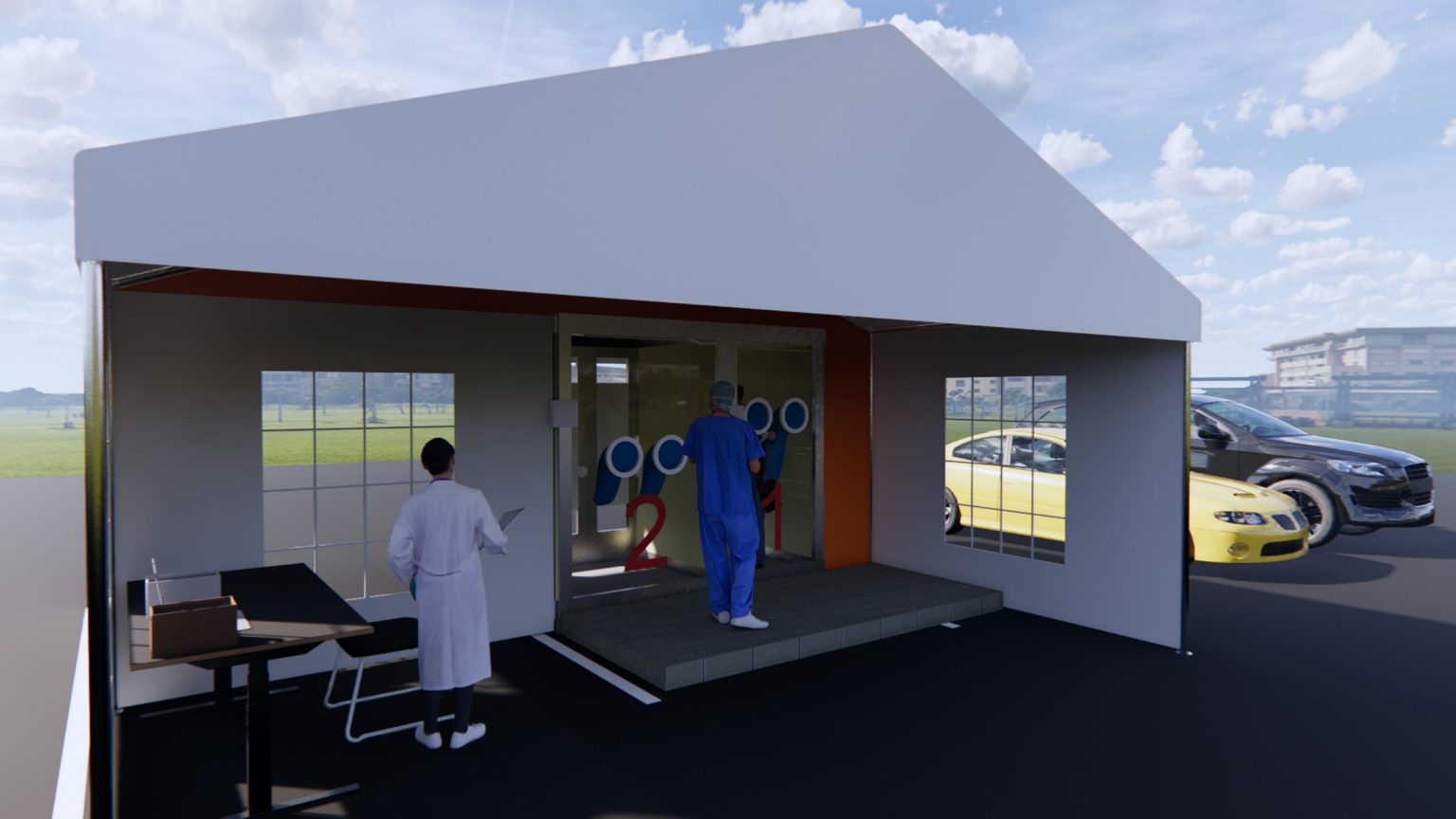 Architect Creates Modular, Walk-in Booth For Coronavirus Testing