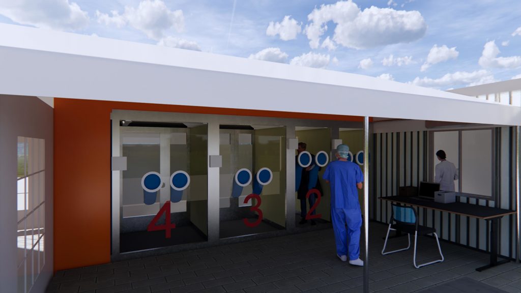 Architect Creates Modular, Walk-in Booth For Coronavirus Testing