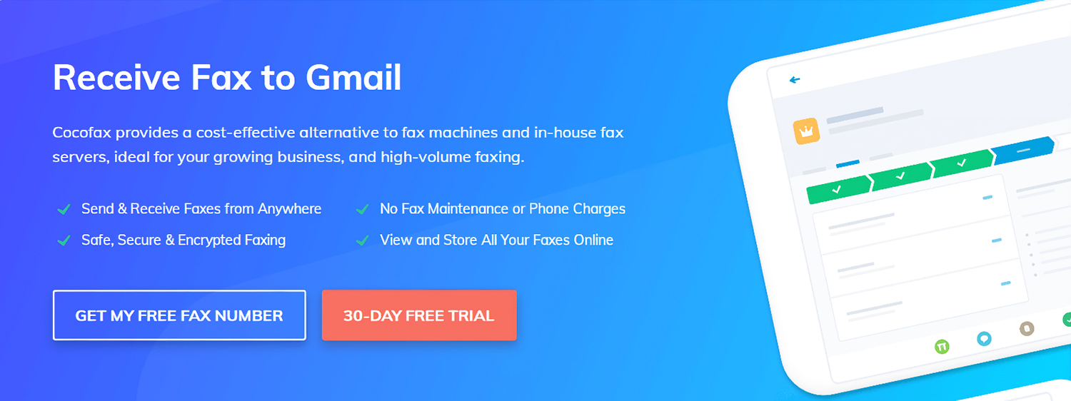 CocoFax - Send and Receive a Fax using Email