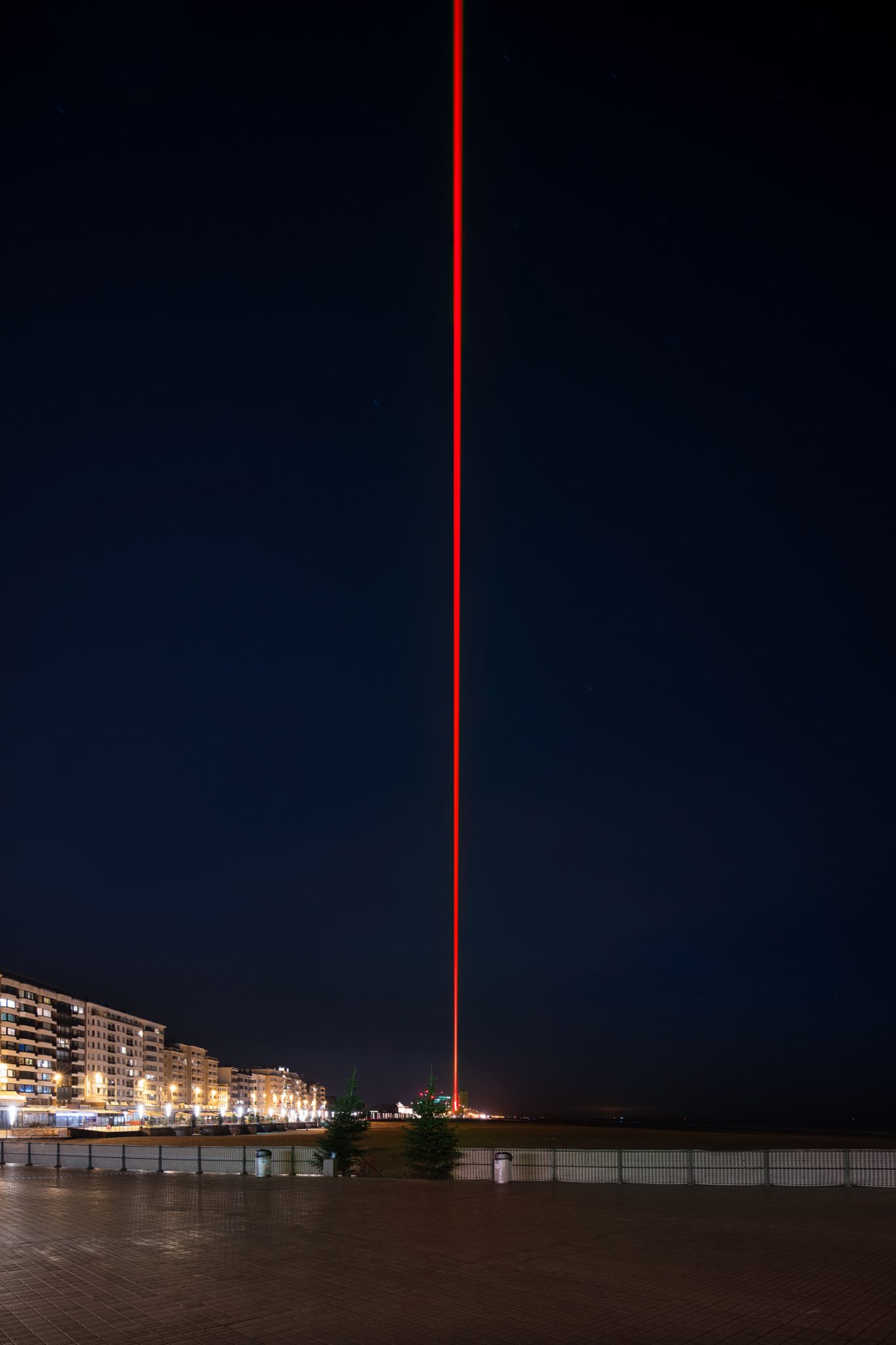 Barrier Laser Light Installation, Ostende, Belgium / SpY