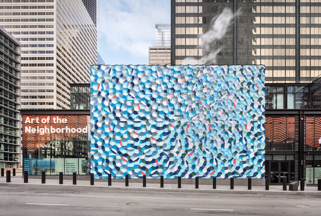 Atmospheric Wave Wall, Chicago, USA / Olafur Eliasson