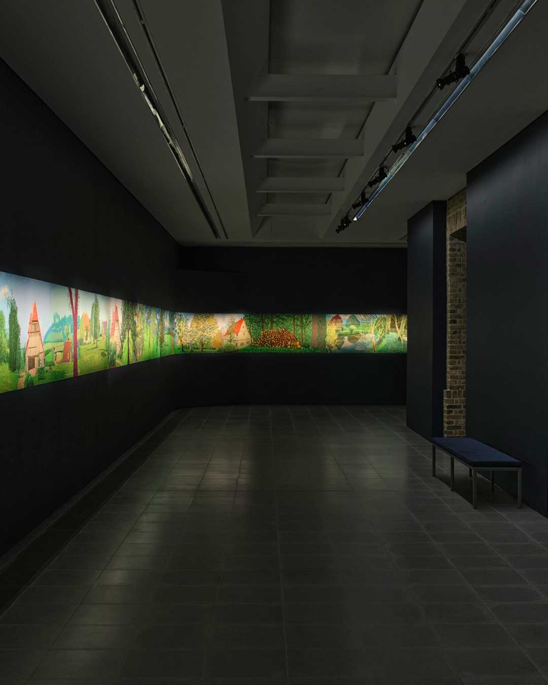 Step into a 100-meter panoramic meditation on the passage of time. David Hockney’s “A Year in Normandie” transforms Serpentine North into an immersive voyage through the shifting light and atmosphere of the French countryside. Using a vibrant, pop-inspired palette and the intuitive speed of the iPad, Hockney captures everything from the architectural charm of his studio to the delicate silhouettes of a Normandy spring.

Beyond the monumental landscapes, the exhibition features intimate portraits and still lifes linked by a recurring gingham tablecloth—a geometric anchor for his profound study of the "act of seeing." It is a masterly display of visual optimism that reminds us how new ways of seeing lead to new ways of feeling.

via #urdesignmag 
artist David Hockney at @serpentineuk 
images courtesy of George Darrell

#DavidHockney #SerpentineNorth #ContemporaryPainting #DigitalArt #FineArt #ArtExhibition #LondonArt #Normandy #iPadArt #VisualArts #ArtInspiration #ModernMaster