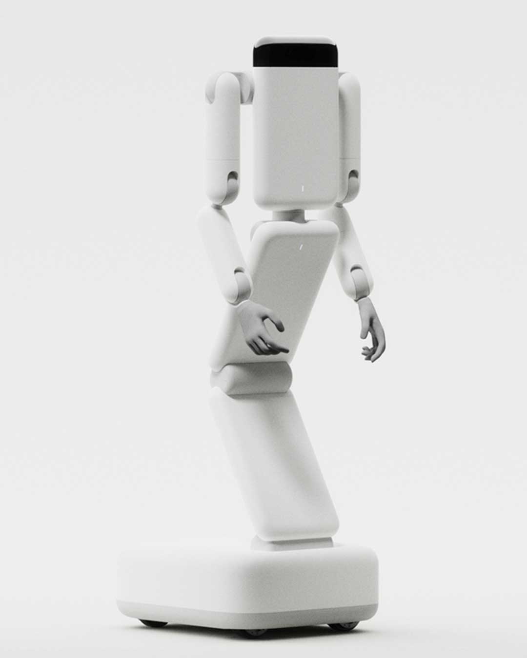 Genesis AI's most deliberate decision with Eno, its first general-purpose robot, was refusing to give it a human shape. No face, no legs, no synthetic expression — just a wheeled base topped by a tower of articulated panels that rises to working height and folds down to roughly the size of a checked bag.  At the center of the system are proprietary robotic hands with 20 active, back-drivable degrees of freedom, built to match human grip and range of motion rather than the two-finger grippers common across the industry. "We reduced the form to its essential elements so that every detail serves a purpose," says Daniel Hundt, Genesis AI's Head of Design.  design: Daniel Hundt / Genesis AI
images courtesy of Genesis AI  urdesignmag.com — link in bio  #GenesisAI #RobotDesign #IndustrialDesign #PhysicalAI #GeneralPurposeRobot