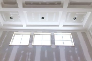 Construction building industry new home construction interior drywall and unfinish details