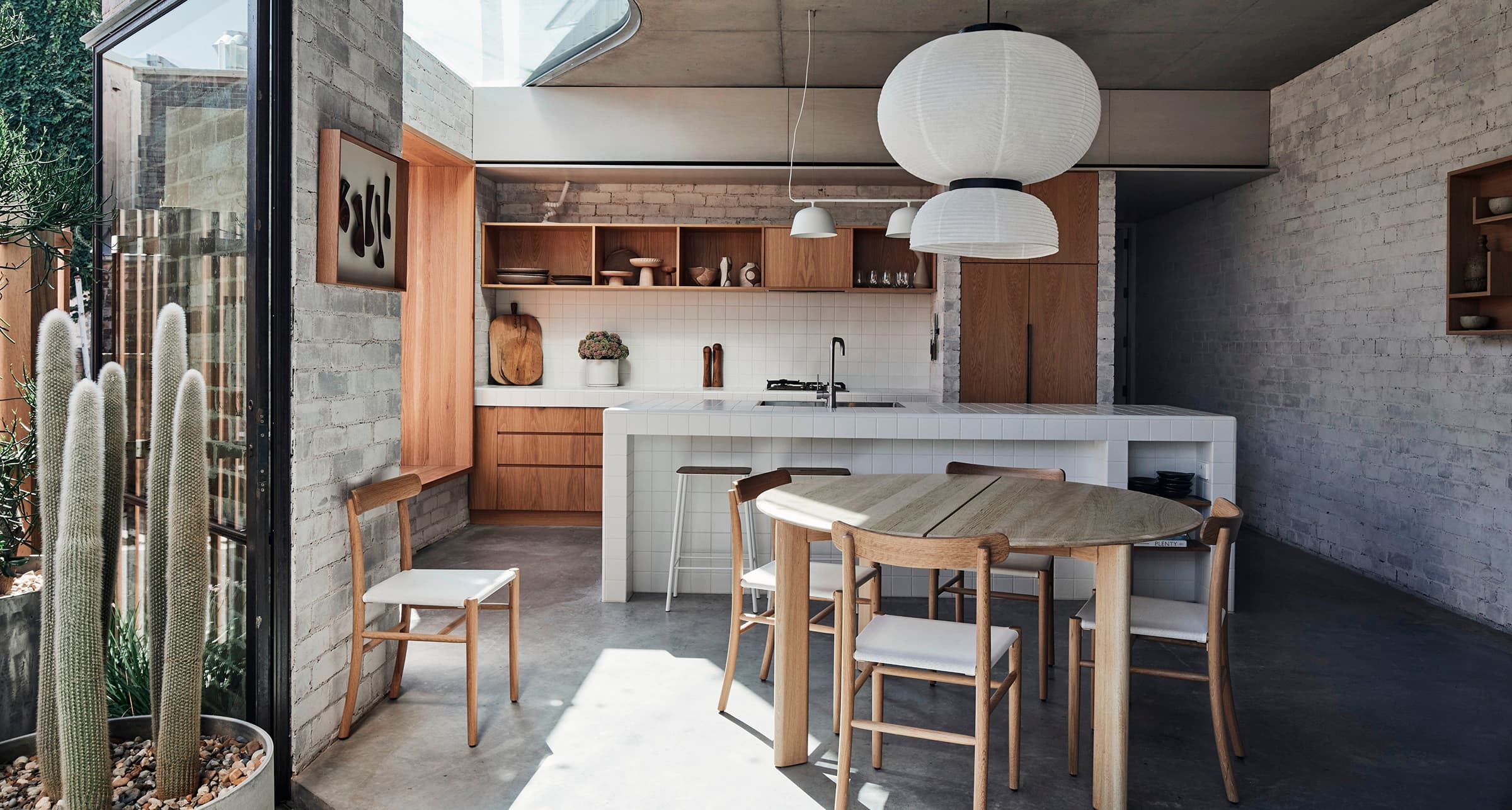 Modern open kitchen in an Australian coastal house