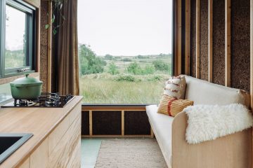 Tiny house with large window