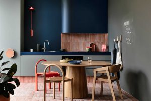Modern colorful kitchen
