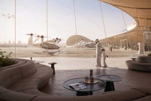 Dubai vertiport terminal concept by Foster + Partners