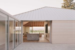 Metal roof on a single-family house