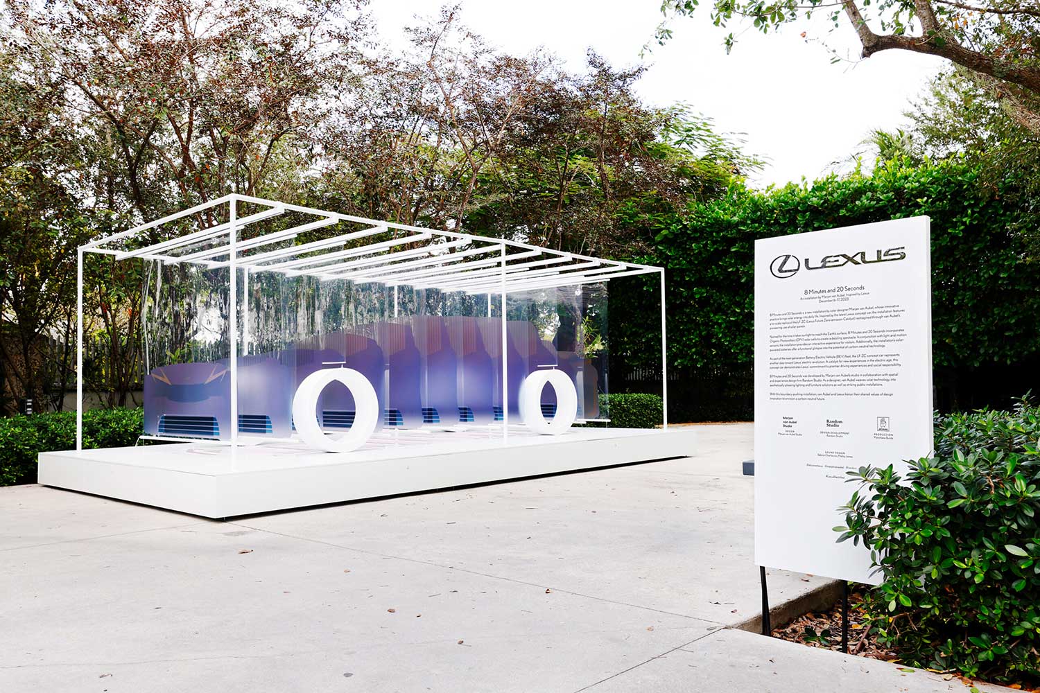 Marjan van Aubel's Installation at ICA Miami with Lexus