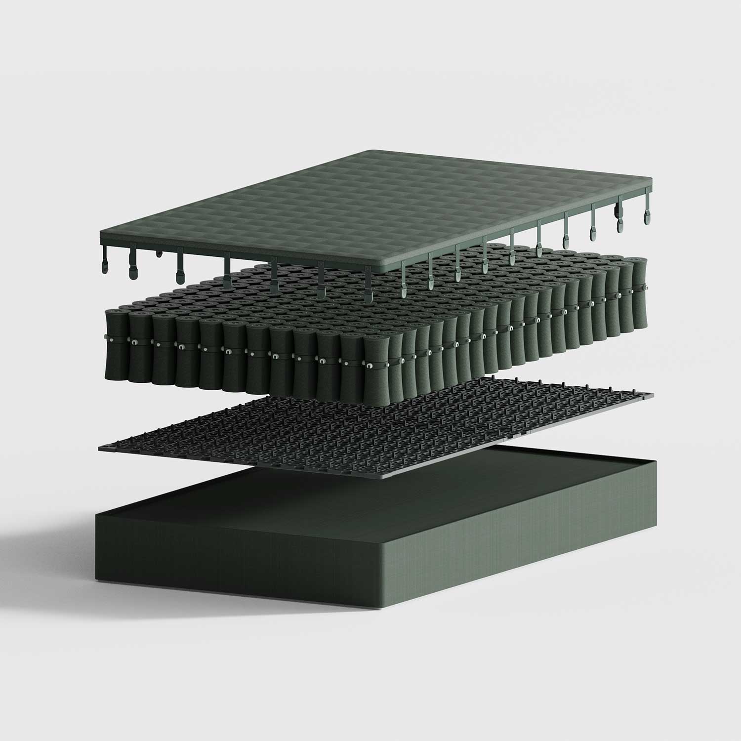 Layer and Mazzu's Textile-Covered Spring Mattress