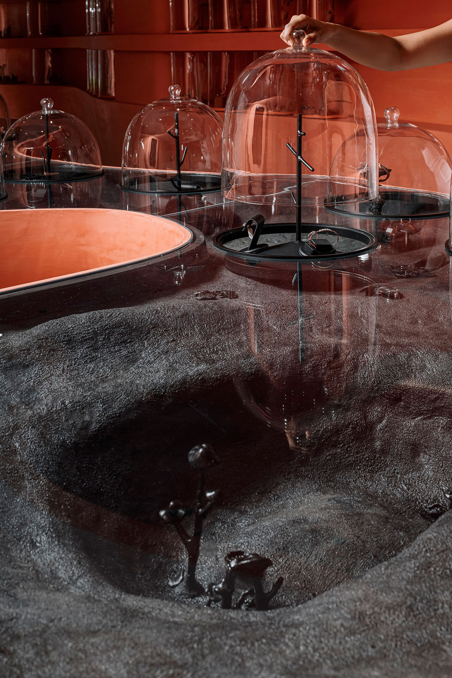 MuseLAB Designs Martian-Inspired Jewelry Store in Ahmedabad